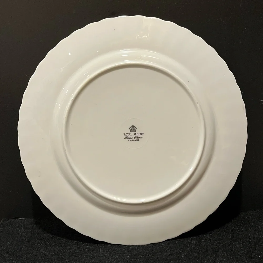 Vintage Royal Albert 50th Anniversary 6 C Teapot, Creamer and Plate, England